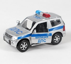 Машина металлическая инерционная - ДПС, со светом и звуком (Технопарк, CT10-072-5sim)