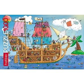 Пазл Пиратский корабль 1000 элементов размер 68 х 45 см (Hatber, 1000ПЗ2-18480)