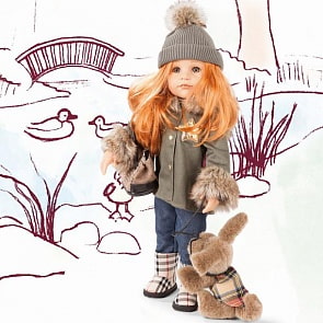 Кукла Gotz Ханна Прогулка с собачкой, рост 50 см., 1959092