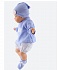 Интерактивная кукла Эдурне в голубом, детский лепет, 52 см  - миниатюра №5