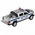 Машина Полиция Dodge Ram свет-звук 13 см двери и багажник открываются серебро инерционная металлическая  - миниатюра №3