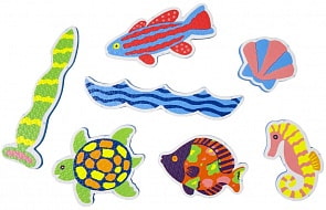 Набор стикеров для ванной - Пляж (Alex, 633W)