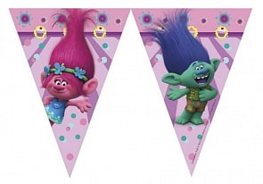 Гирлянда-вымпел Тролли, 230 см (Procos, 1505-1011)