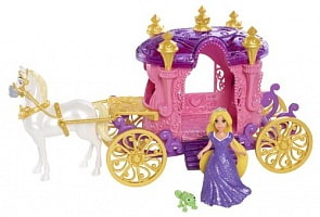 Карета Принцессы с куклой Рапунцель и лошадкой (Disney Princess, Mattel, BDK06)