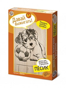 Доски для выжигания с рисунком – Песик, 2 штуки (Десятое королевство, 01568ДК)