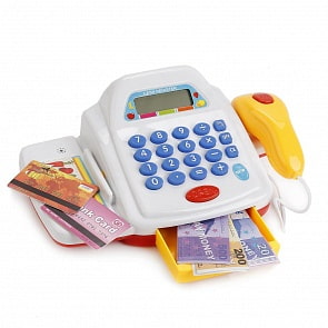 Кассовый аппарат с аксессуарами, свет и звук (Zhorya, ZY587765)