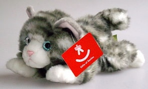 Котенок серый 22см (AURORA, 61-721)