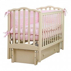 Кровать маятниковая Лель АБ 19 Жасмин, слоновая кость (Лель, LIEL-АБ 19_слоновая кость) - миниатюра