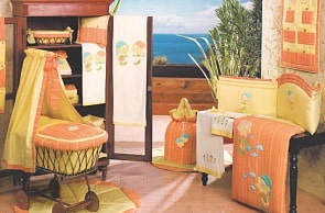 Комплект в кроватку: 2 простыни и наволочка из коллекции 4 времени года – Подсолнухи (Babypiu, 56R.151BW)