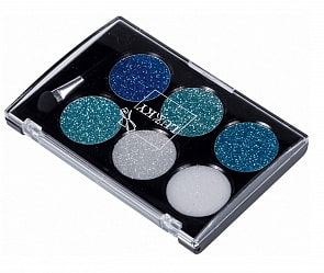 Lukky крем-тени для век с блестками и аппликатором, 6 цветов (Lucky, Т16126)