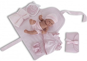 Кукла-младенец Карла с пеленальным комплектом, 26 см. (Antonio Juan Munecas, 4064P)