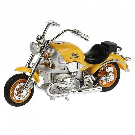 Металлический мотоцикл - Чоппер, 17 см, свет, звук  