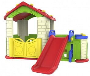 Игровой домик с забором и горкой (Toy Monarch, CHD-803) Игровой домик с забором и горкой (Toy Monarch, CHD-803)
