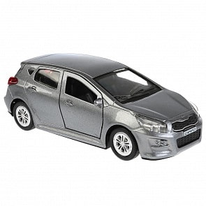Модель Kia Ceed, 12 см, открывающиеся двери, инерционная, серый (Технопарк, CEED-GY)