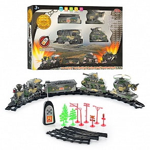 Военная железная дорога на р/у, 26 элементов, свет и звук (Play Smart, A147-H06330sim)
