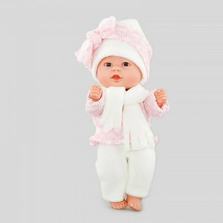 Кукла Бебетин в бело-розовом костюмчике, 21 см. 
