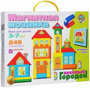Магнитная мозаика серии Весёлые город (Десятое Королевство, 01511ДК)