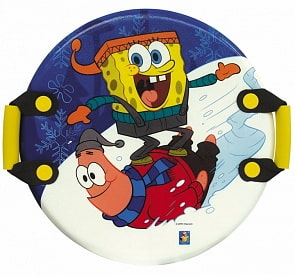 Ледянка круглая с плотными ручками из серии Губка Боб, 54 см. (1toy, Т57201)