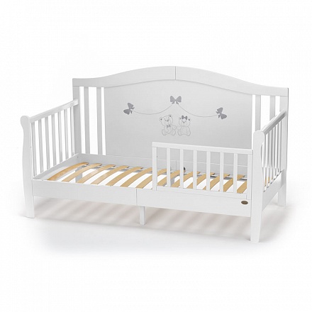 Детская кровать-диван Nuovita Stanzione Verona Div Fiocco, Bianco/Белый 