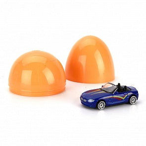 Модель металлическая 7,5 см в яйце, несколько видов (Технопарк, EGG-TP-SPORT)