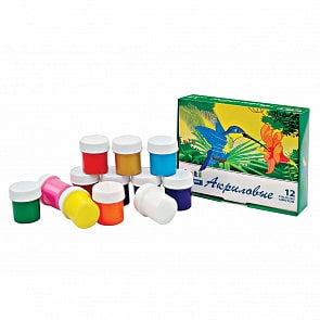 Набор акриловых красок, 12 цветов по 20 мл, 240 мл (Arti, К000174)