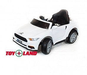 Электромобиль ToyLand Ford Mustang белого цвета (ToyLand, RT560_белый)