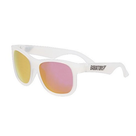 Солнцезащитные очки Original Navigator Premium - Розовый лед/ Pink Ice, Junior полупрозрачная оправа 