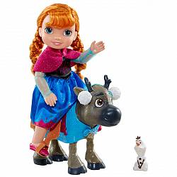 Игровой набор - кукла Принцесса Анна, Свен и Олаф (Disney, 902700) - миниатюра