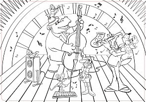 Коврик-раскраска маленький - Ну, Погоди! (ЯиГрушка, 12042ЯиГ)