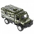 Машина Военный грузовик камуфляж 14 см свет-звук двери открываются металлическая инерционная  - миниатюра №5