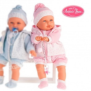 Интерактивная кукла Бенита в розовом, озвученная, 55 см. (Antonio Juan Munecas, 1901P)