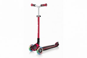 Трехколесный самокат Globber Master Lights, цвет красный (Globber, 662-102)