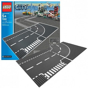 Конструктор Lego City - Т-образная развязка (Lego, 7281)