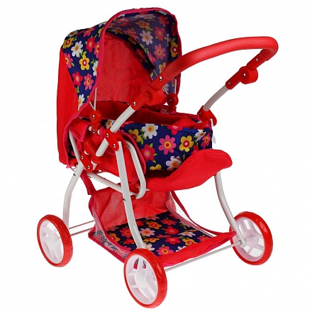 Коляска-люлька Карапуз металлическая с корзиной 