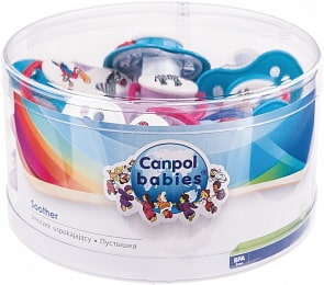 Пустышка силиконовая круглая, 0-6 месяцев, 20 шт. в банке (Canpol babies, 22/520)