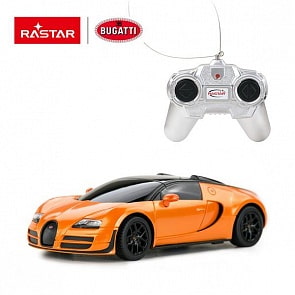 Машина на радиоуправлении 1:24 Bugatti Grand Sport Vitesse, цвет – оранжевый (Rastar, 47000O)