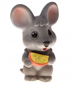Резиновая игрушка - Мышонок с сыром (Огонек, ОГ909)