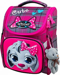 Ранец - Winner 2020 с мягкой игрушкой мишка (Winner, 2020)