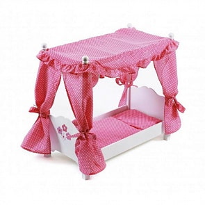 Кровать для куклы с балдахином, Chic Buyer 2000 (Sieglinde Bayer Chic 2000 Gmbh, 50799)