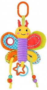 Подвеска с мягким прорезывателем-шуршалкой - Бабочка (Жирафики, 939721)