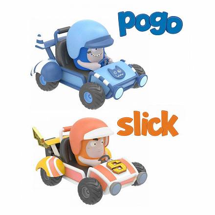 Миникартинги Oddbods - Pogo&Slick 