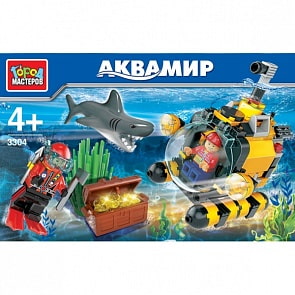 Конструктор – Аквамир: В поисках кладов, 162 детали (Город Мастеров, KK-3304-Rsim)