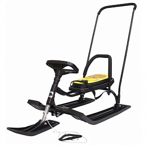 Снегокат с П-образным толкателем и колесной базой - 140 Go Go Honey bear (Барс, 6995rt)