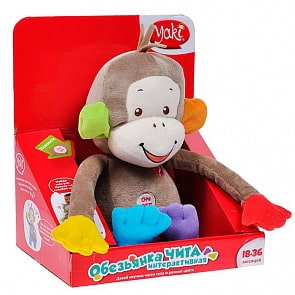 Интерактивная обезьяна Чита со звуковыми эффектами (YAKI, 0139_YAKI)