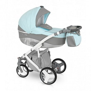 Детская коляска Camarelo Pireus 2 в 1, цвет PR-2 серо-бирюзовый (Camarelo, PR-2)