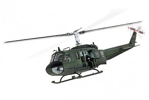 Коллекционная модель - Вертолет UH-1D Хьюи, США 1968 год, 1:48 (Unimax,  84001_md)