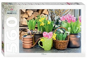Пазлы – Весенние цветы, 560 деталей (Step Puzzle, 78097)