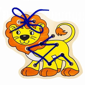 Шнуровка – Львенок, деревянная (Алатойс, ШН08sim)