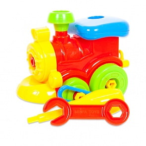 Конструктор - Поезд, 2 вида (Abtoys, PT-00490)