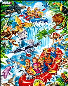 Пазл – В джунглях Амазонки, 35 деталей (Larsen, US38)